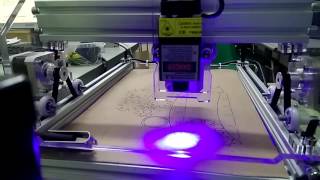 Benbox Laser engraving 25W Eleks Maker [upl. by Anitnas]