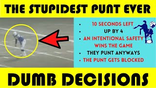 Dumb Decisions The STUPIDEST Punt EVER  Lions  Colts 1977 [upl. by Mac]