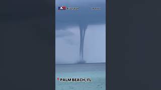 Waterspouts caught dancing around each other off Floridas Atlantic Coast [upl. by Rema]