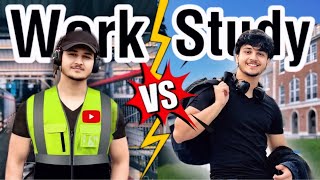 Study vs Work😱Dono Ka Sach Kya Hai Challenges for students in UK 🇬🇧 [upl. by Antipus]