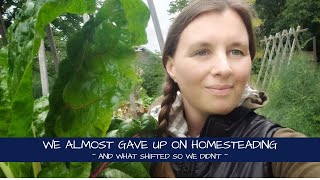 How We Almost Gave Up On Homesteading [upl. by Asaph]