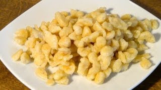 Spätzle  Knöpfli selbst gemacht  Rezept Video  Anleitung [upl. by Sachi]