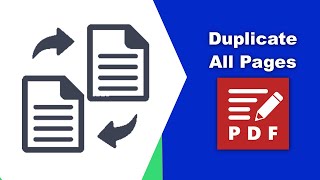 How to duplicate all pages in a pdf file in PDF XChange Editor [upl. by Notfilc]