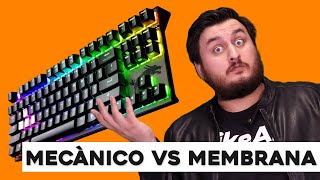 Teclado Mecánico VS Membrana ¿Cuál es Mejor [upl. by Retxab]