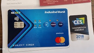 INDUSIND BANK NEXXT GEN CREDIT CARD  LIGHT WALA CREDIT CARD  FIRST INTERACTIVE CARD IN INDUSTRY [upl. by Ahsoik]