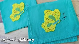 Machine Embroidery Crafty Cut Applique [upl. by Kristyn]