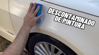 Como DESCONTAMINAR la pintura de un auto  CLAY PAD [upl. by Ahtamas]