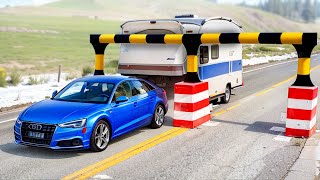 Cars vs Width Restriction on the Road ▶️ BeamNG Drive  2 [upl. by Ramses245]