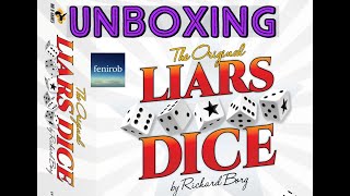 Liars Dice Game 30th Anniversary Edition  Unboxing No Talking [upl. by Lauhsoj]