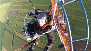 Very fast paramotor trike TAKE OFF [upl. by Pulcheria986]