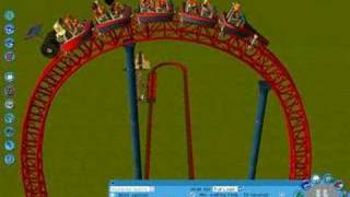 Dragster Stuck at the Top  RCT3 Version [upl. by Armalla]