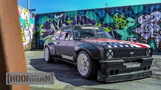 HOONIGAN DT 145 Ken Blocks 9000rpm Escort MK2 Gymkhana Car [upl. by Aical396]