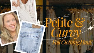 HUGE Postpartum Fall Haul  DRESSING FOR A PETITE amp CURVY BODY [upl. by Daune]