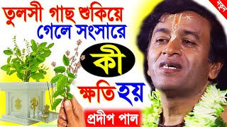 তুলসী গাছ শুকিয়ে গেলে সংসারে কি ক্ষতি হয়  pradip pal kirtan 2022  prodip pal kirton  prodeep [upl. by Ahsenat796]