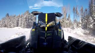 2017 Polaris Switchback Assault 800 first ride [upl. by Marriott]