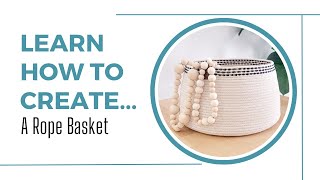 How to sew a rope basket [upl. by Ave]