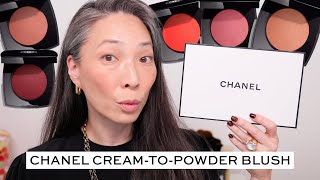 NEW CHANEL Cream to Powder Blush  Swatches and Demo [upl. by Pirozzo]