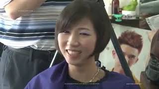 Very long to short bob shaved nape haircut women [upl. by Alphonsine]