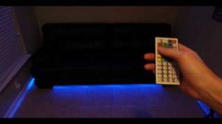 LED Under Couch Lighting How to make your couch modern [upl. by Fawcett]