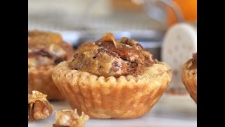 Puff Pastry Pecan Tartlets by Cooking with Manuela [upl. by Nymzaj148]