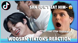 Reacting to WOOSAN TIKTOKS SAN amp WOOYOUNG FROM ATEEZ [upl. by Lurleen]