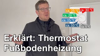 Wie gehts Thermostat der Fußbodenheizung [upl. by Marler]