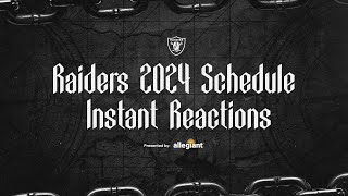 Instant Reactions to the Raiders’ 2024 Schedule  Raiders  NFL [upl. by Anelliw]