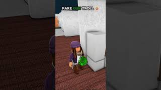 FAKE GUN TROLLING IN MM2 😂 roblox mm2 [upl. by Elbertine]