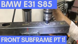 BMW E31 850i S85 V10 steering rack weld fit part 1 [upl. by Aetnahc]