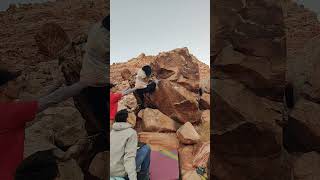 Red Rock Bouldering West Kraft  Bingo V7 [upl. by Ken]