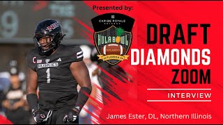 James Ester DL Northern Illinois  2024 NFL Draft Prospect Zoom Interview [upl. by Henarat]