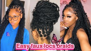 🦋Faux Locs amp Butterfly Locs Hairstyles 2022 Hair Compilation 🍁♥️ [upl. by Amri]