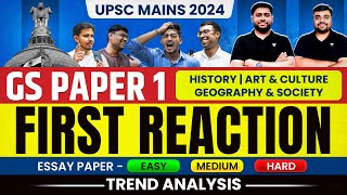 UPSC Mains 2024 GS Paper 1 First Reactions Toughest Paper Yet  Sudarshan Gurjar amp Pratik Nayak [upl. by Llener]