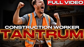 CONSTRUCTION WORKER throws entire TANTRUM over being FILMED IN PUBLIC [upl. by Nika]