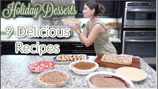 9 Holiday Dessert Recipes The Best Most Delicious Recipes To Enjoy This Holiday SeasonCook With Me [upl. by Alleira]