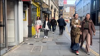 Farringdon Station to Barbican Station Walking Tour London 2024 [upl. by Nakre]