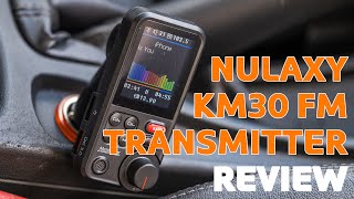 Nulaxy KM30 Bluetooth FM Transmitter Review  With Audio Comparison [upl. by Alicsirp108]