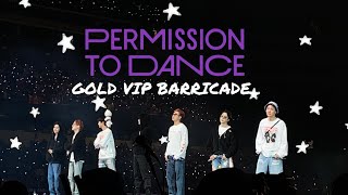 BTS PERMISSION TO DANCE CONCERT VIP BARRICADE DAY 4 [upl. by Cahra]