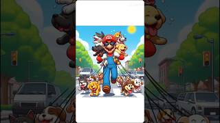 quot¡Mario Bros en Apuros Paseando Perros ¡Descontrol Totalquot ias gaming games nintendo gamer [upl. by Etiam]