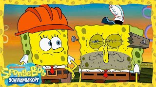 SpongeBob  „Gefangen auf dem Dach“ – Ganze Folge in 5 Minuten  SpongeBob Schwammkopf [upl. by Kilan236]