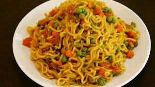 easy and tasty masala maggi recipe vegetable masala maggi noodles indian street style maggi [upl. by Eyahsal640]