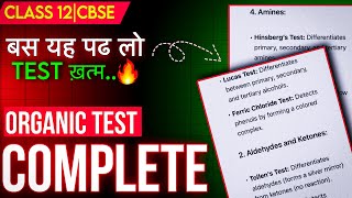 Master All Organic Chemistry Distinguishing Tests  Class 12 CBSE Guide [upl. by Ynaffad]