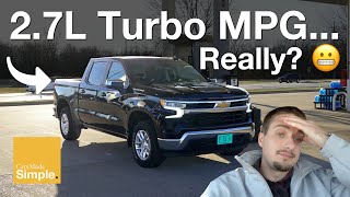 2023 Chevy Silverado 27 Turbo MPG Test  Real World Fuel Economy [upl. by Assenat]