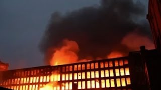 Raw UK Paper Mill Fire Forces Evacuations [upl. by Ydor]