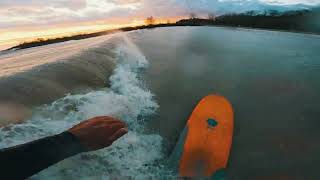 Great Lake Longboarding  Clean November Day [upl. by Hendry]