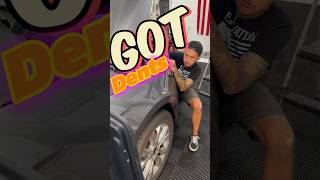 How to fix a body line dent  Pdr training autobodyrepair paintlessdentrepair automobile [upl. by Alrahc73]