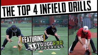 The TOP 4 Infield Drills  Ft YouGoProBaseball [upl. by Aivatnohs]