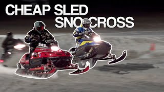 CHEAP SLED SNOCROSS [upl. by Billi926]