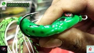 Frog lure budget price stating price only 110 Rs each model 5 colour available in stock snakehead [upl. by Nettie]