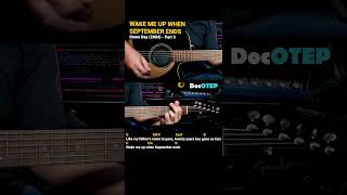 Wake Me Up When September Ends  Green Day 2004 Easy Guitar Chords Tutorial with Lyrics Part 5 [upl. by Luapleahcim933]